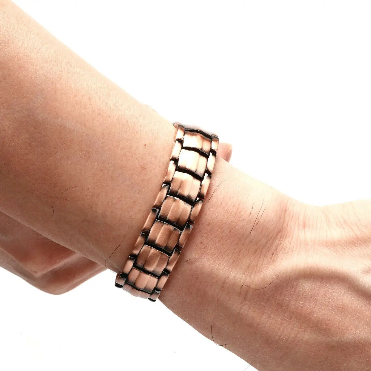 Bracelet Cuivre Double Magnétique Homme – Soulagement Arthrite Style Business