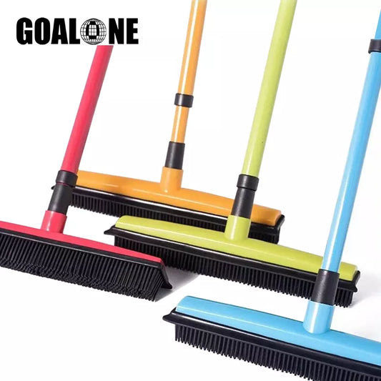 Balai Caoutchouc GOALONE Poils Doux Raclette - Push Broom Tapis Poils Animaux Ménage Squeegee