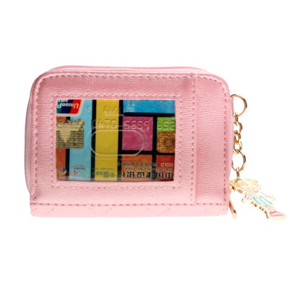 Portefeuille Matelassé Rose Femme - Porte-Monnaie Élégant avec Compartiments Cartes et Pièces
