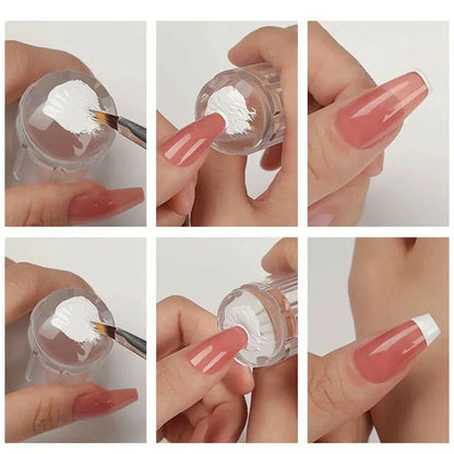 Tête Remplacement Stamper Ongles Silicone - Recharge Gelée Transparente Nail Art