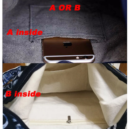 Sac Bandoulière Femme Bohème Hippie Vintage Coton - Besace Épaule École Voyage