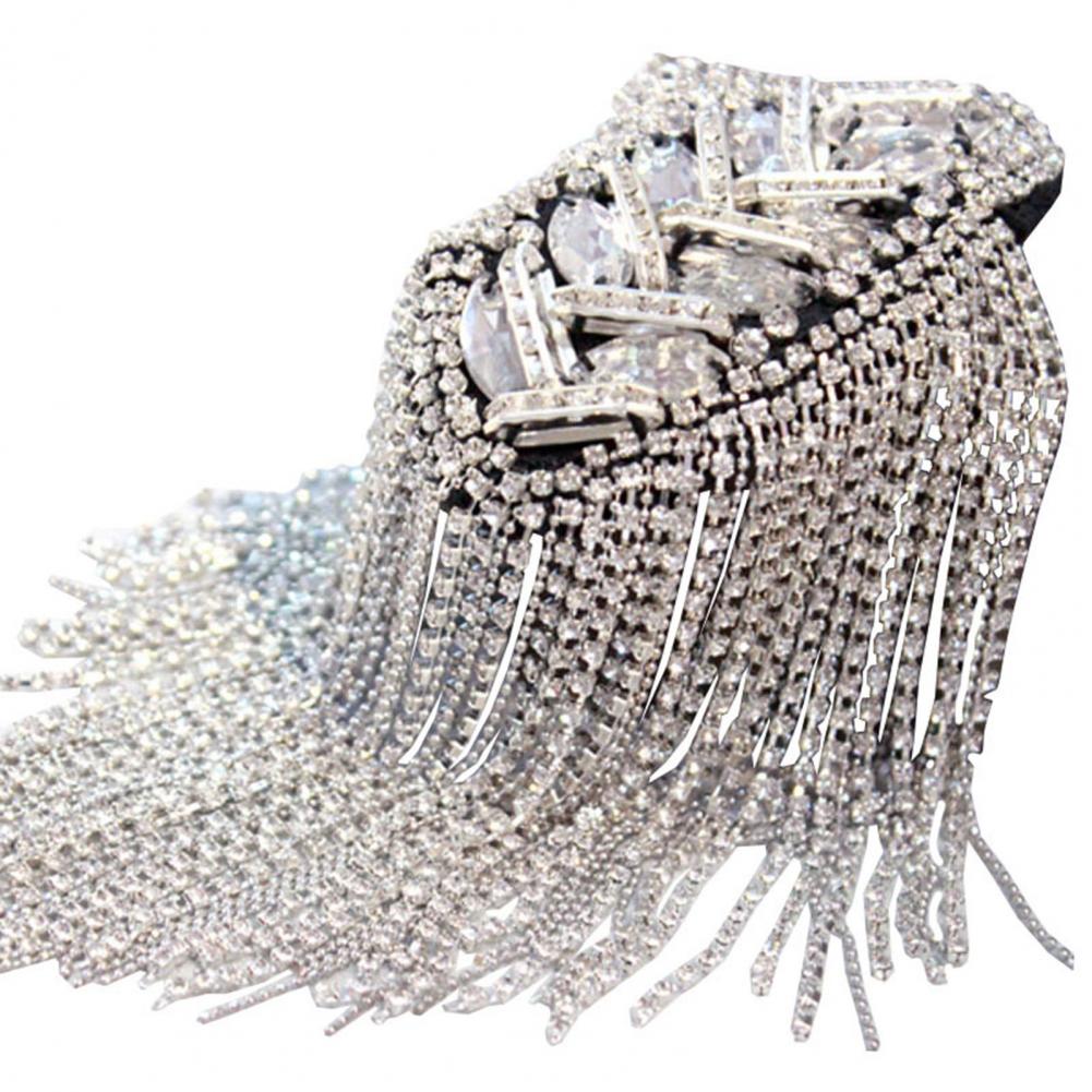 Broche Épaulette Strass Brillante Fait Main – Bijou Épaule Tendance Unisexe