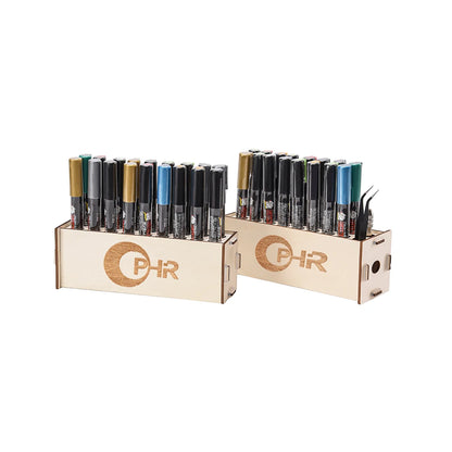 Support Rangement Bois OPHIR MG062 - Organisateur Peintures Acryliques Marqueurs Atelier Art