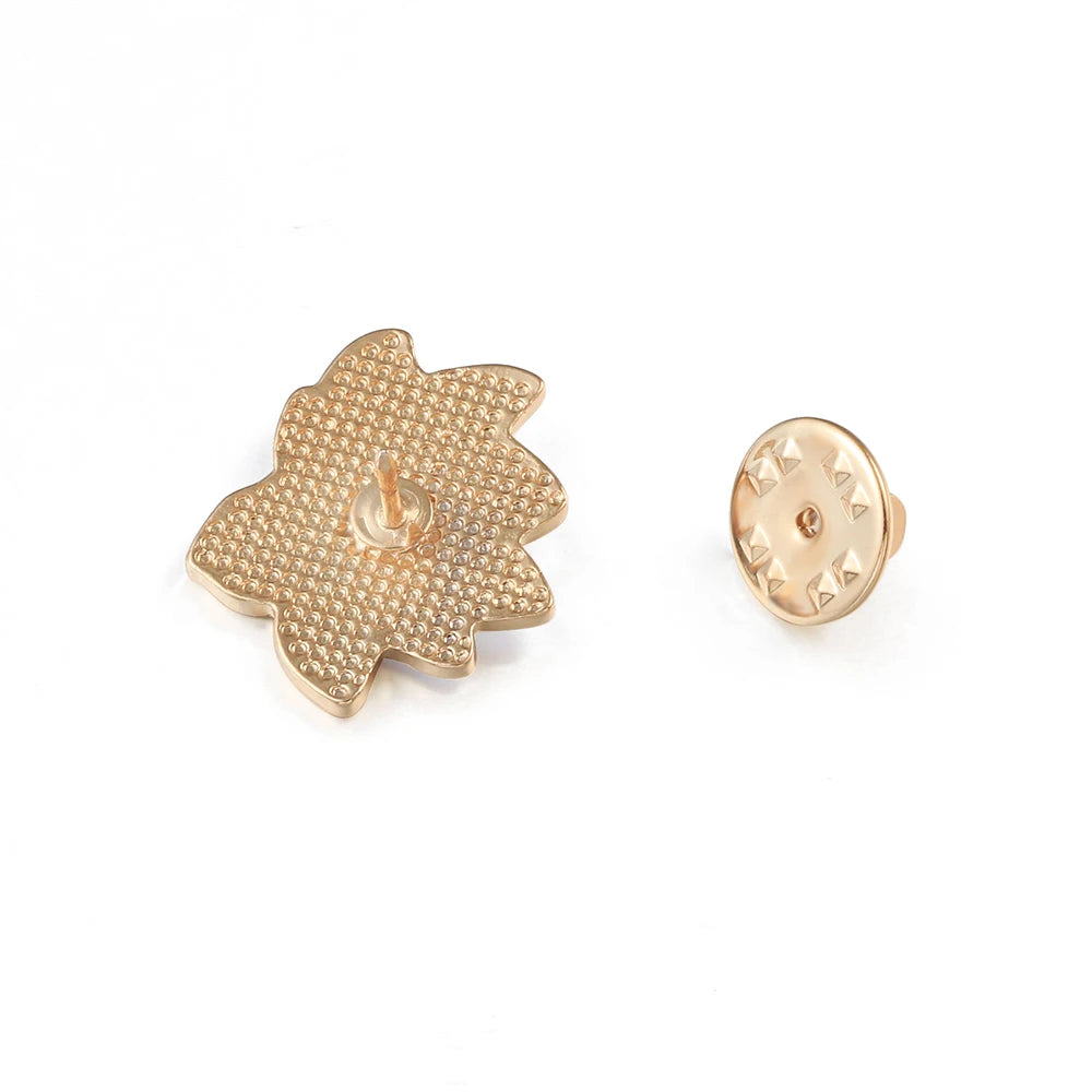 Pin's Émaillé Fleur de Lotus Blanc Bouddhiste – Broche Badge Spirituel Japonais Unisexe
