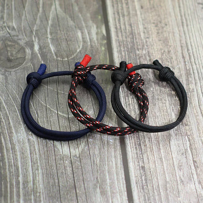 Ensemble de Bracelets en Paracorde Fait Main pour Homme - Style Hip-Hop Rock Ajustable