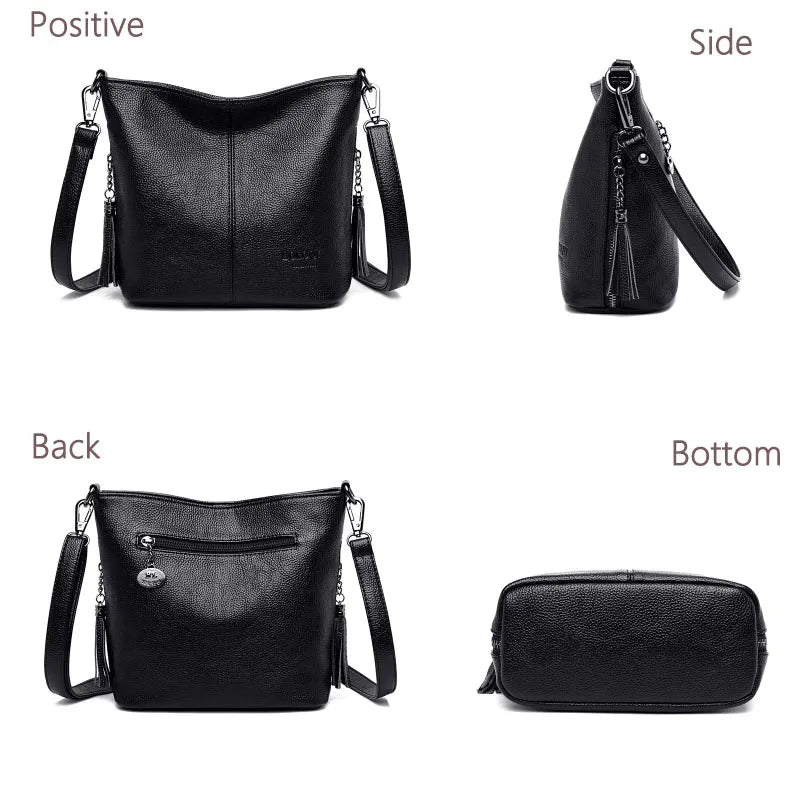 Sac Crossbody Femme Cuir Luxe Designer - Tote Épaule Grande Capacité 2023