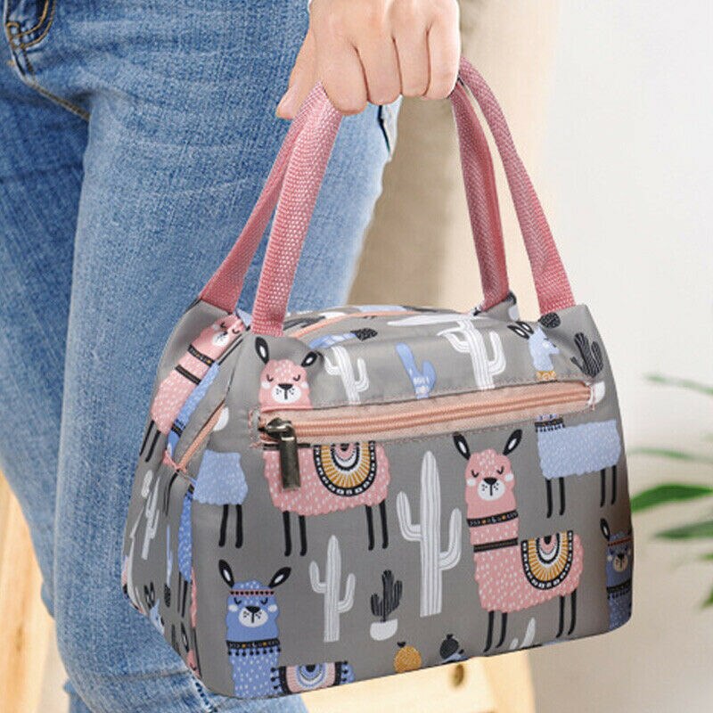 Sac à Lunch Isotherme en Toile - Sac Repas Portable Grande Capacité