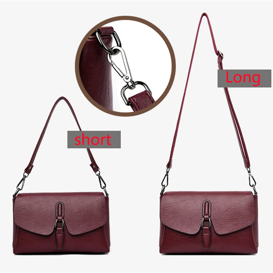Sac à Main Luxe Cuir Mouton Femme - Crossbody Messenger Designer Premium