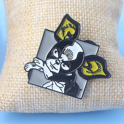 Broche Badge JoJo's Bizarre Adventure Chapeau Kujo Jotaro – Pin's Métal Anime Cosplay Unisexe