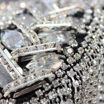 Broche Épaulette Strass Brillante Fait Main – Bijou Épaule Tendance Unisexe