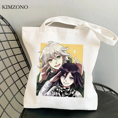 Sac Shopping Canvas Réutilisable - Tote Bag Tissu Écologique Grande Capacité