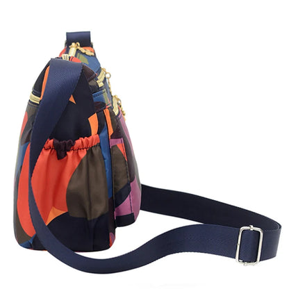 Sac Bandoulière Femme Multi-Poches Nylon - Crossbody Imperméable Tendance
