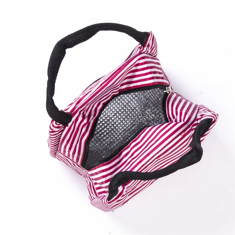 Sac à Lunch Isotherme en Toile - Sac Repas Portable Grande Capacité