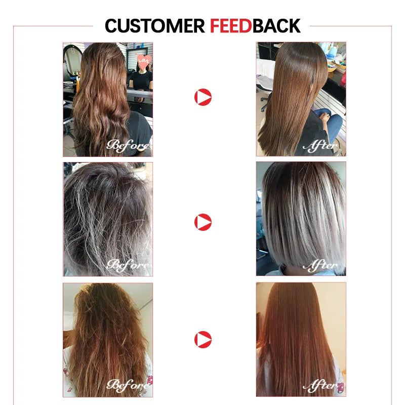 Traitement Kératine MMK 120ml Huile Coco Lissage Cheveux Sans Formol + Peigne Gratuit