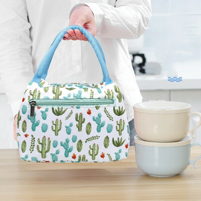 Sac à Lunch Isotherme en Toile - Sac Repas Portable Grande Capacité