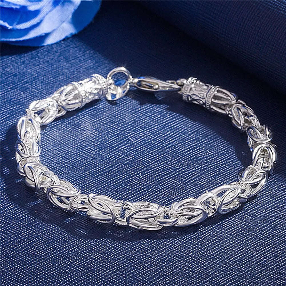 Bracelet Chaîne Argent Sterling 925 — Élégant et Minimaliste, 20 Coloris