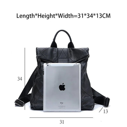 Sac à Dos Femme Cuir Anti-Vol Grande Capacité - Voyage École Quotidien