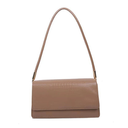 Sac à Main Femme Imprimé Animal Luxe - Sac Épaule Designer PU Cuir Underarm Bag Beige