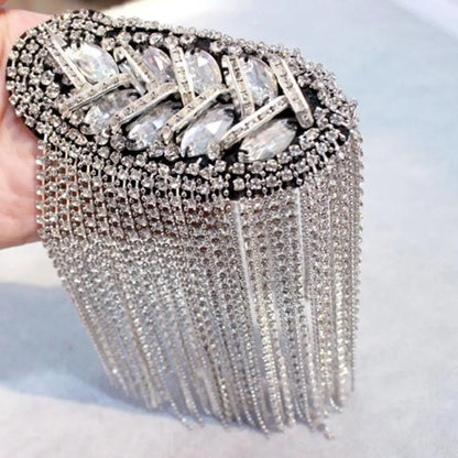 Broche Épaulette Strass Brillante Fait Main – Bijou Épaule Tendance Unisexe