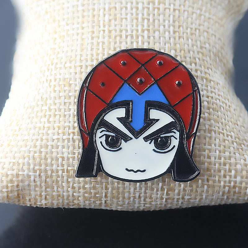Broche Badge JoJo's Bizarre Adventure Chapeau Kujo Jotaro – Pin's Métal Anime Cosplay Unisexe
