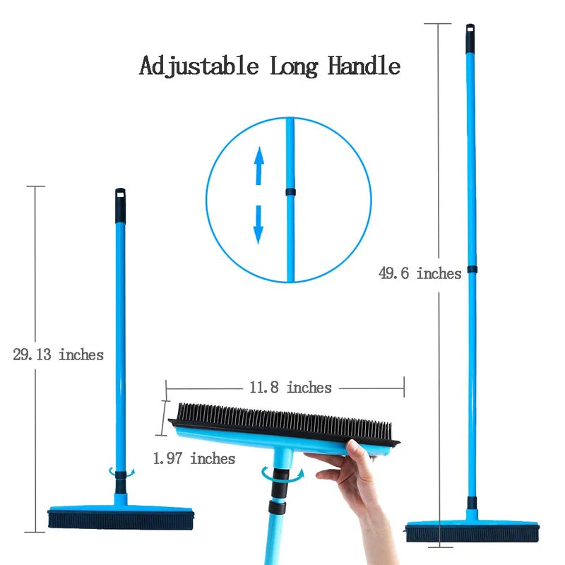 Balai Caoutchouc GOALONE Poils Doux Raclette - Push Broom Tapis Poils Animaux Ménage Squeegee