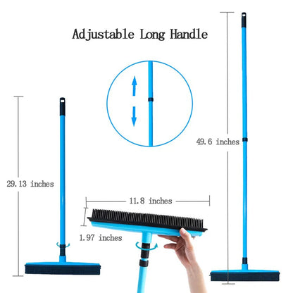 Balai Caoutchouc GOALONE Poils Doux Raclette - Push Broom Tapis Poils Animaux Ménage Squeegee