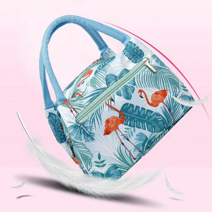Sac à Lunch Isotherme en Toile - Sac Repas Portable Grande Capacité