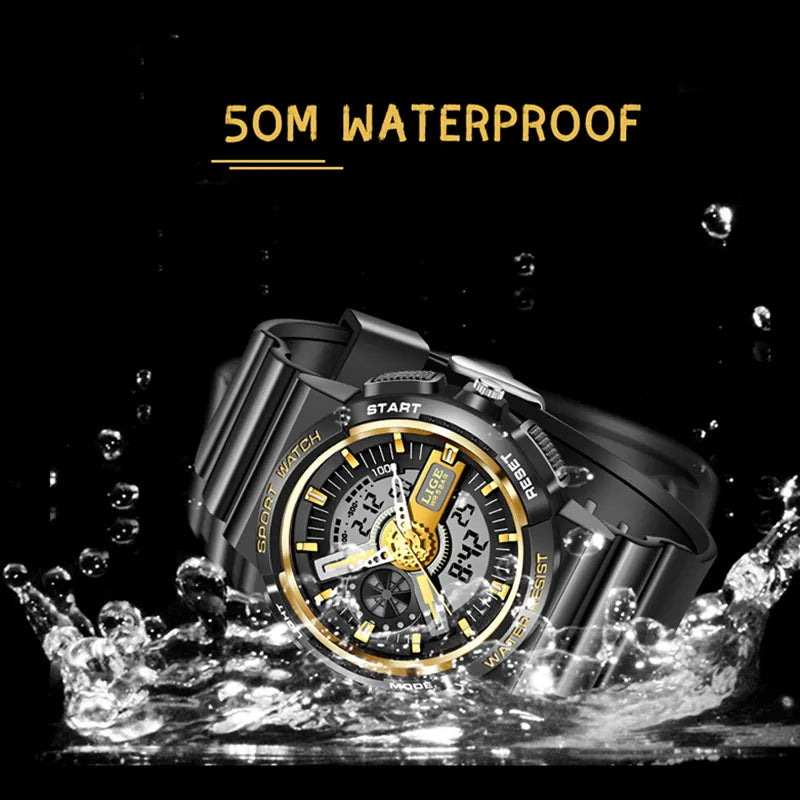Montre Sport Enfant LIGE Étanche 50M - Montre Digitale Garçon Fille avec Chronomètre