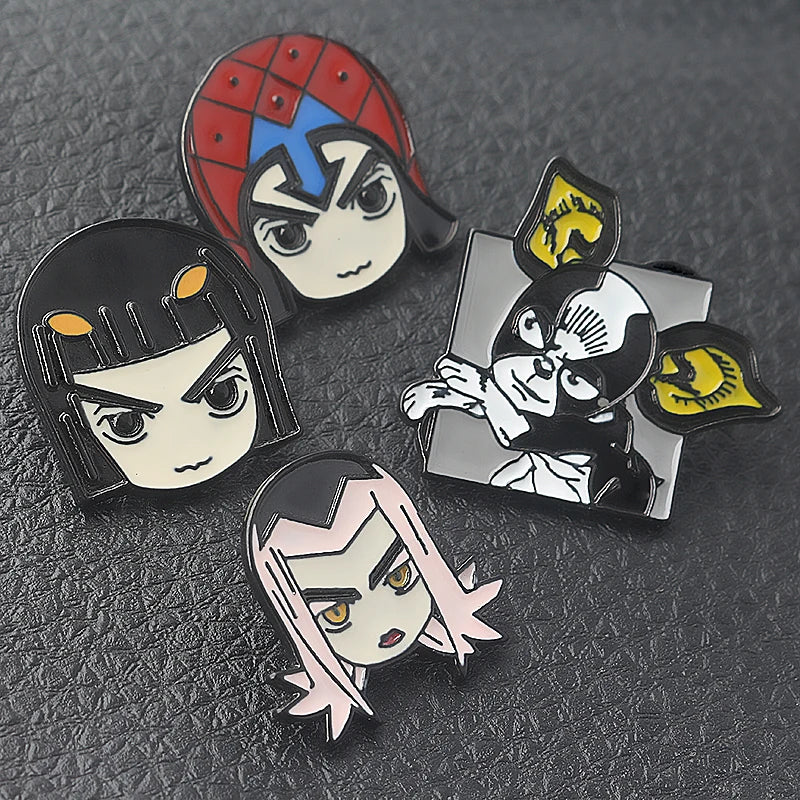 Broche Badge JoJo's Bizarre Adventure Chapeau Kujo Jotaro – Pin's Métal Anime Cosplay Unisexe