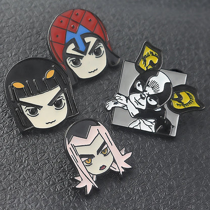 Broche Badge JoJo's Bizarre Adventure Chapeau Kujo Jotaro – Pin's Métal Anime Cosplay Unisexe