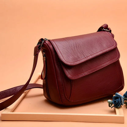 Sac Bandoulière Femme Cuir PU Luxe Designer - Messenger Crossbody Grande Capacité 2026