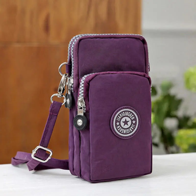Sac Banane Sport Téléphone - Pochette Ceinture Running Jogging - Porte-Monnaie Clés Rétro