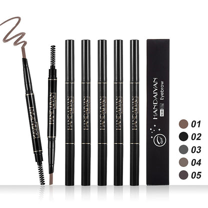Crayon Sourcils 2-en-1 Waterproof Microblading - Eyeliner Pen Double Pointe Tattoo Effet Naturel Longue Tenue