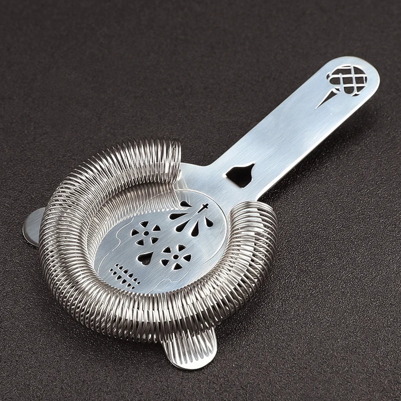 Set Cocktail Shaker Crâne Boston Bartender - Outils Bar Professionnel Strainer Jigger Cuillère