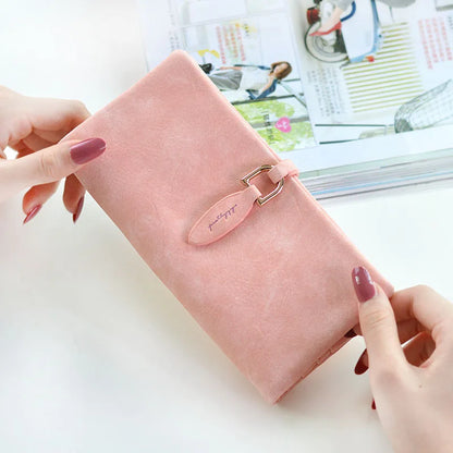 Portefeuille Femme Court Vintage Cuir PU Bouton Pression - Clutch Petit Porte-Monnaie Mat Fashion 2026