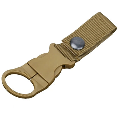 Mousqueton Porte-Bouteille Militaire Nylon EDC - Clip Ceinture Sac à Dos Camping Randonnée