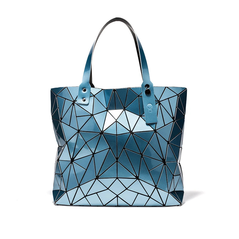 Sac à Main Femme Hologramme Géométrique Luxe - Tote Plage Épaule Grande Capacité