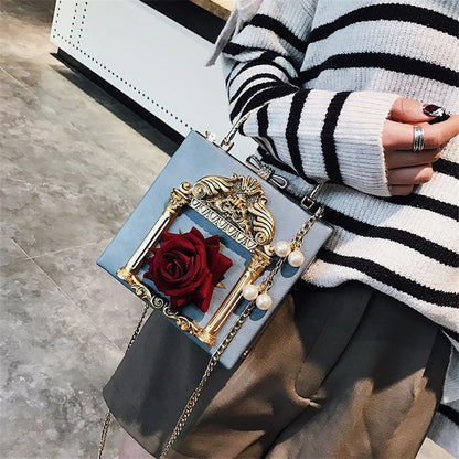 Sac Bandoulière Femme Fleurs Luxe 2025 - Crossbody Designer Clutch Cuir
