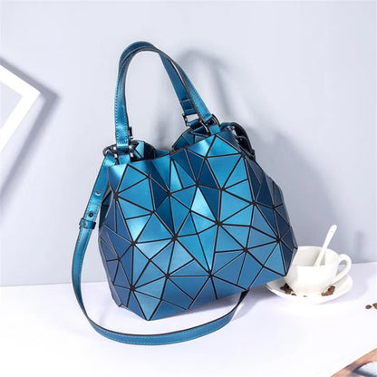 Sac Bucket Femme Géométrique Bao Designer - Tote Luxe Bandoulière Casual