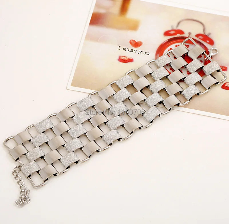 Bracelet Manchette Femme Or KMVEXO - Jonc Alliage Statement Design 2026