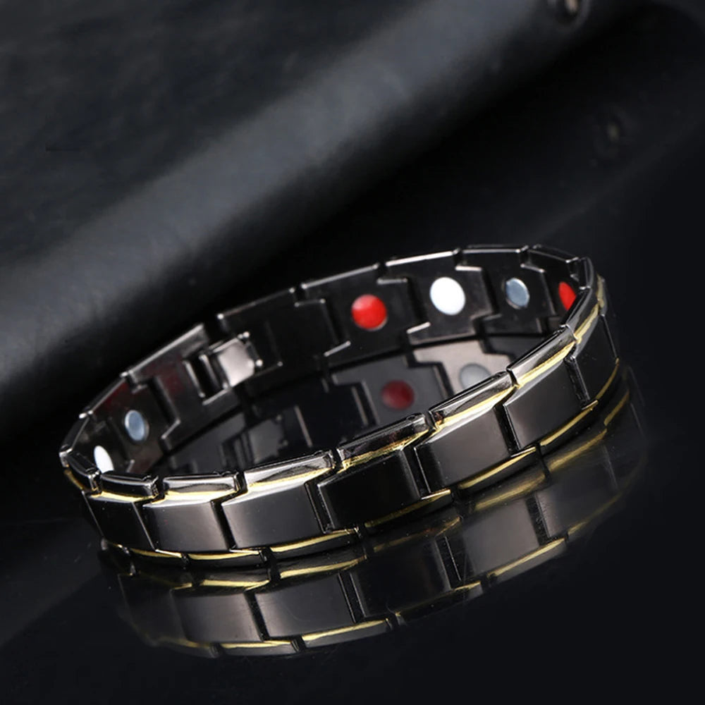 Bracelet Hématite Cuivre Magnétique Thérapeutique Homme – 5 Coloris