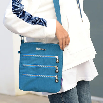 Sac Messenger Femme Nylon Imperméable - Crossbody Bandoulière Grande Capacité
