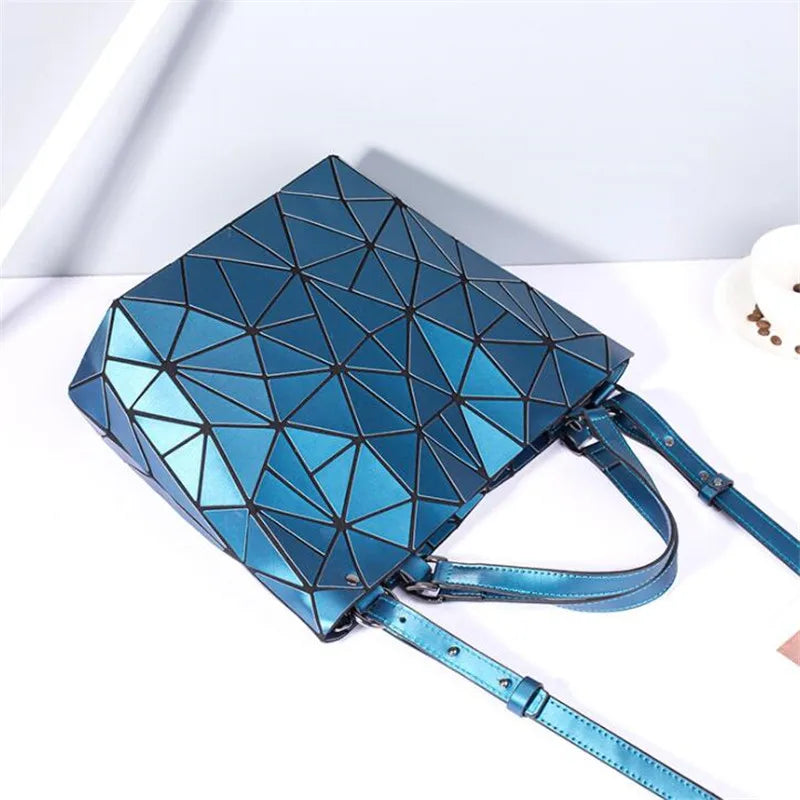 Sac Bucket Femme Géométrique Bao Designer - Tote Luxe Bandoulière Casual