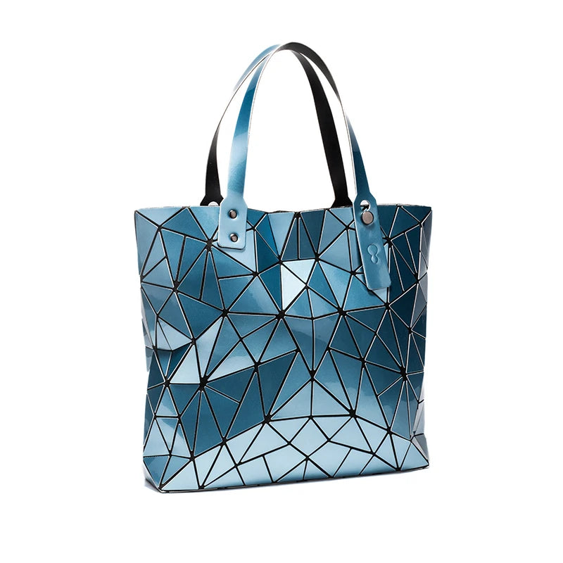 Sac à Main Femme Hologramme Géométrique Luxe - Tote Plage Épaule Grande Capacité