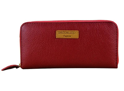 Portefeuille Femme Cuir Véritable RFID Blocking - Long Clutch Porte-Monnaie Téléphone