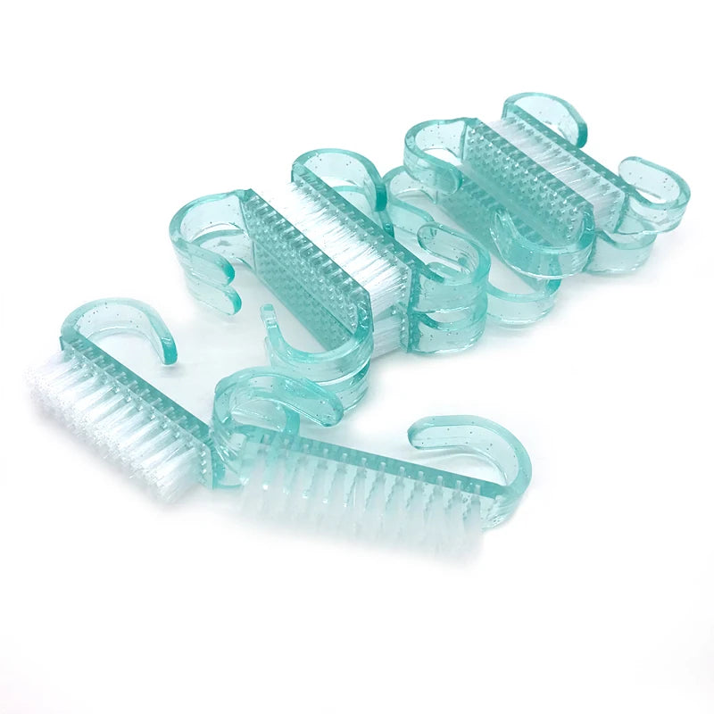 Lot 10 Brosses Ongles Nettoyage Doux - Manucure Pédicure Acrylique Gel DIY Kit