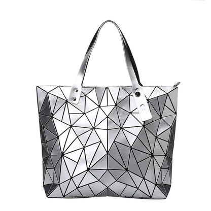 Sac à Main Femme Hologramme Géométrique Luxe - Tote Plage Épaule Grande Capacité