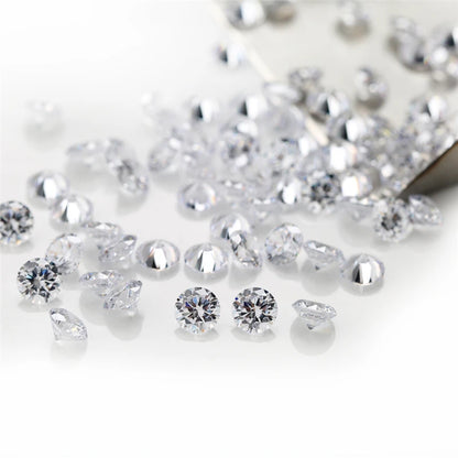 Lot 1000 Pierres Zircone Cubique AAAAA Blanches 0.8mm - Rondes Loose CZ Bijoux DIY