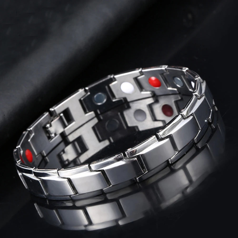 Bracelet Hématite Cuivre Magnétique Thérapeutique Homme – 5 Coloris
