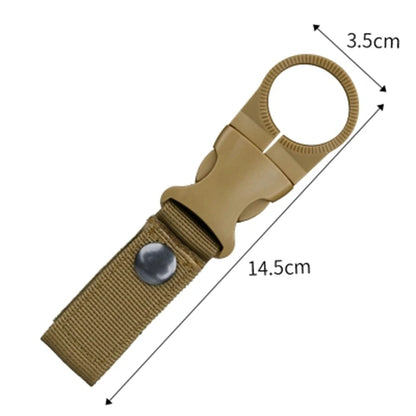 Mousqueton Porte-Bouteille Militaire Nylon EDC - Clip Ceinture Sac à Dos Camping Randonnée